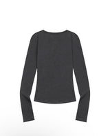 RICOA HENRY NECK SLIM FIT LONG SLEEVE T (4COLOR)