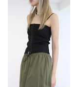 TWILL CORSET TOP