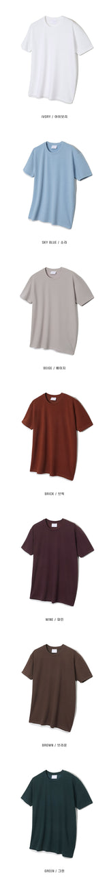 [S/S] クーリングライクニットハーフTシャツ(10color)
