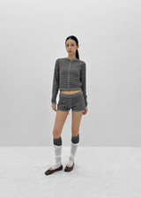 [MADE] Ripol Stripe Knit Hood Zip-Up (Set Available)