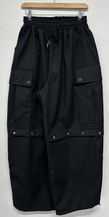 MIDDLE RIVET CARGO BALLOON PANTS 🍰🩶🖤💚4COLOR
