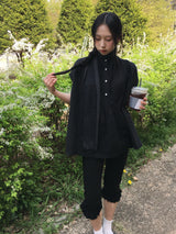 モリピンタックリネンブラウスシャツ (2c)