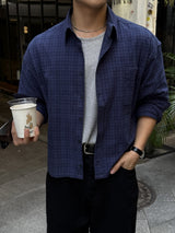 Mile cropped long-sleeve shirt
