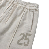 Weekend warrior typography printing washing short pants (Oatmeal)