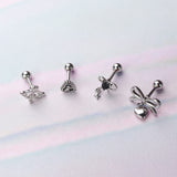 [SET] キューピッドリボンハートピアス