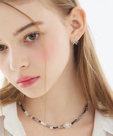 ダブルリボンミニリングピアス