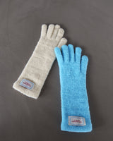 Patch Finger Slit Long Gloves
