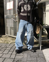 No.1459 hidden pocket denim PT (3color)
