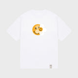 [UNISEX] ドッテッドスマイルフラワーミックスショートスリーブTシャツ