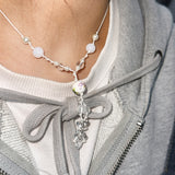 菜松花 knotted necklace