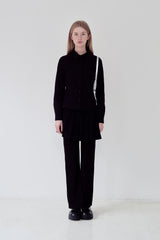KIRSH プレーンスリムフィットシャツ [BLACK]