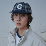 Cロゴ チェック キャップ (Green Check)