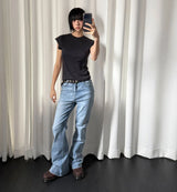 CASHMERE CAP SLEEVE KNIT