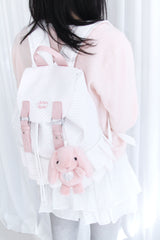 Dot Frill Backpack Kitchen Stripe Daily Bobusang Bag