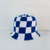 [MADE] Étang Checkerboard Hat﻿ | Blue