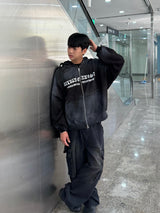 attain cotton hood zip-up