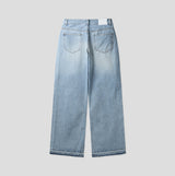 Piece Damaged Wide Denim Pants
