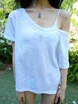 Vネック クリーン Tシャツ