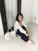 メッシュジェリークッションフラットシューズ (5c)