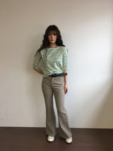 [SET]Arden bootcut pants + belt (3color)