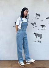 EMBROIDERY OVERALL DENIM PANTS code 25011