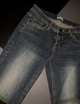 bandage y2k low-waist bootcut pants