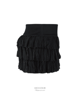 スワンパール フリルスカート(2. Black)