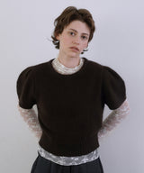 Layered lace blouse_ivory