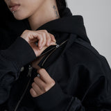 C TWO-WAY HOOD SHIRRING MA-1_BLACK