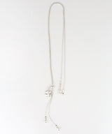 Ribbon clover necklace SV (925 silver)