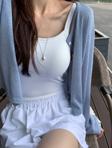 Setter Linen Crop Knit Cardigan / 9 colors