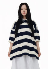 (UNISEX)vivid rugby collar tee(3colors)