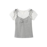 Seren Soft Contrast Layered Top