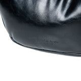 24FW ベーシックロゴグロッシービーガンレザークロスバッグ ブラック