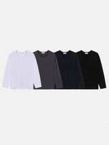 Silket U neck layered sleeves 4color