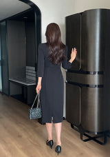 26SS★ Lindas Notch Square H-Line One Piece