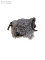 Handcrafted Crochet Cat Ear Beanie with Side Bows，Fluffy Long Fuzzy Brim,  knit Cute Hat