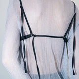 Cos grid bralette black