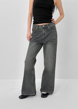 [MADE] Niche Washed Bootcut Denim Pants