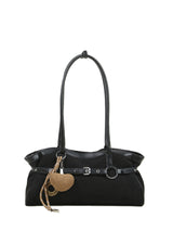 Mona Suede Belt Shoulder Bag
