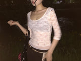 Vintage Rosy Lace T
