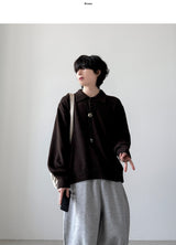 Yuria Wool Collar Knit