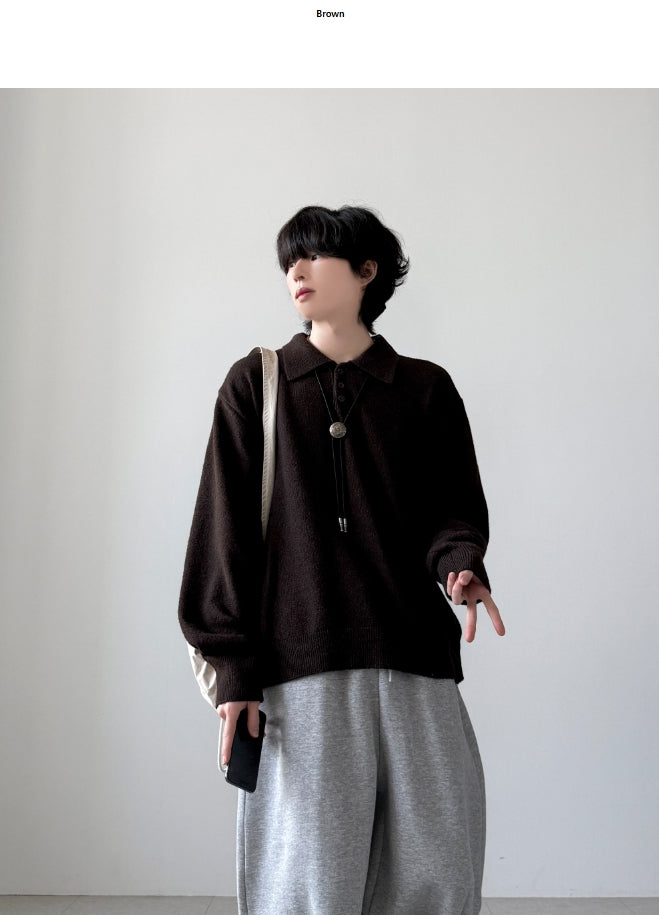 Yuria Wool Collar Knit
