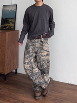 Curved Tree Wide Pants (2color) (No.1002)
