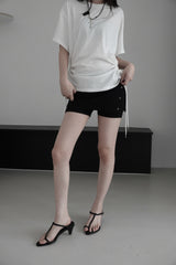 eyelet waffle shorts (2color)