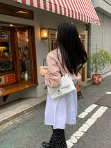 [MADE]ドットプリーツロングブーツカットパンツ