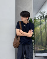 slim short sleeve knit