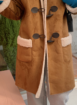 Camel Boa Hood Duffle Mustang Coat