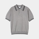 ASCLO Clean Collar Short Sleeve Knit (3color)
