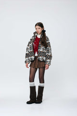 NORDEN FLEECE JACKET / BROWN